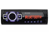 MP3 Player Automotivo Multilaser New One Bluetooth P3319 1 Din USB SD AUX MP3 FM 4x12,5 WRMS