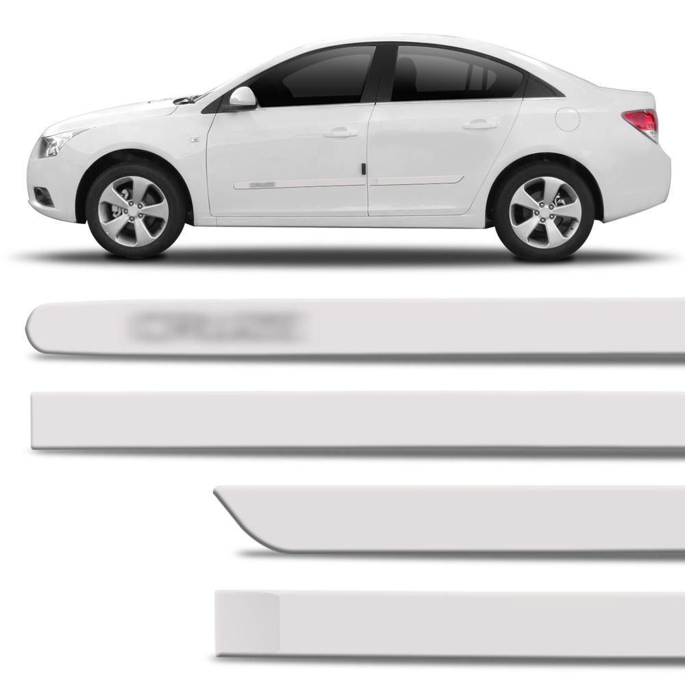 Jogo De Friso Lateral Cruze Hatch Sedan 2011 A 2019 Branco Mahler com Grafia Tipo Borrachão Menor preço em Jogo De Friso Lateral Cruze Hatch Sedan 2011 A 2019 Branco Mahler com Grafia Tipo Borrachão
