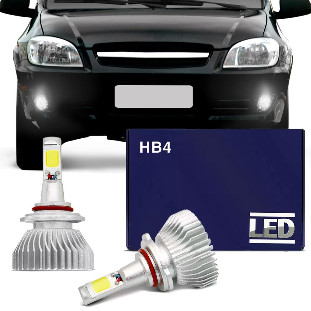 Kit Lâmpadas Super LED Headlight Celta 06 07 08 09 10 11 12 13 14 Farol Milha HB4 6000K Efeito Xênon Menor preço em Kit Lâmpadas Super LED Headlight Celta 06 07 08 09 10 11 12 13 14 Farol Milha HB4 6000K Efeito Xênon