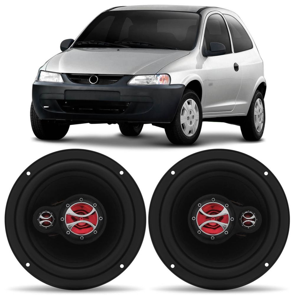 Par Alto Falante Dianteiro Celta 1999 A 2005 6" 100W RMS 4 Ohms Triaxial Original Foxer KF.261 Menor preço em Par Alto Falante Dianteiro Celta 1999 A 2005 6" 100W RMS 4 Ohms Triaxial Original Foxer KF.261