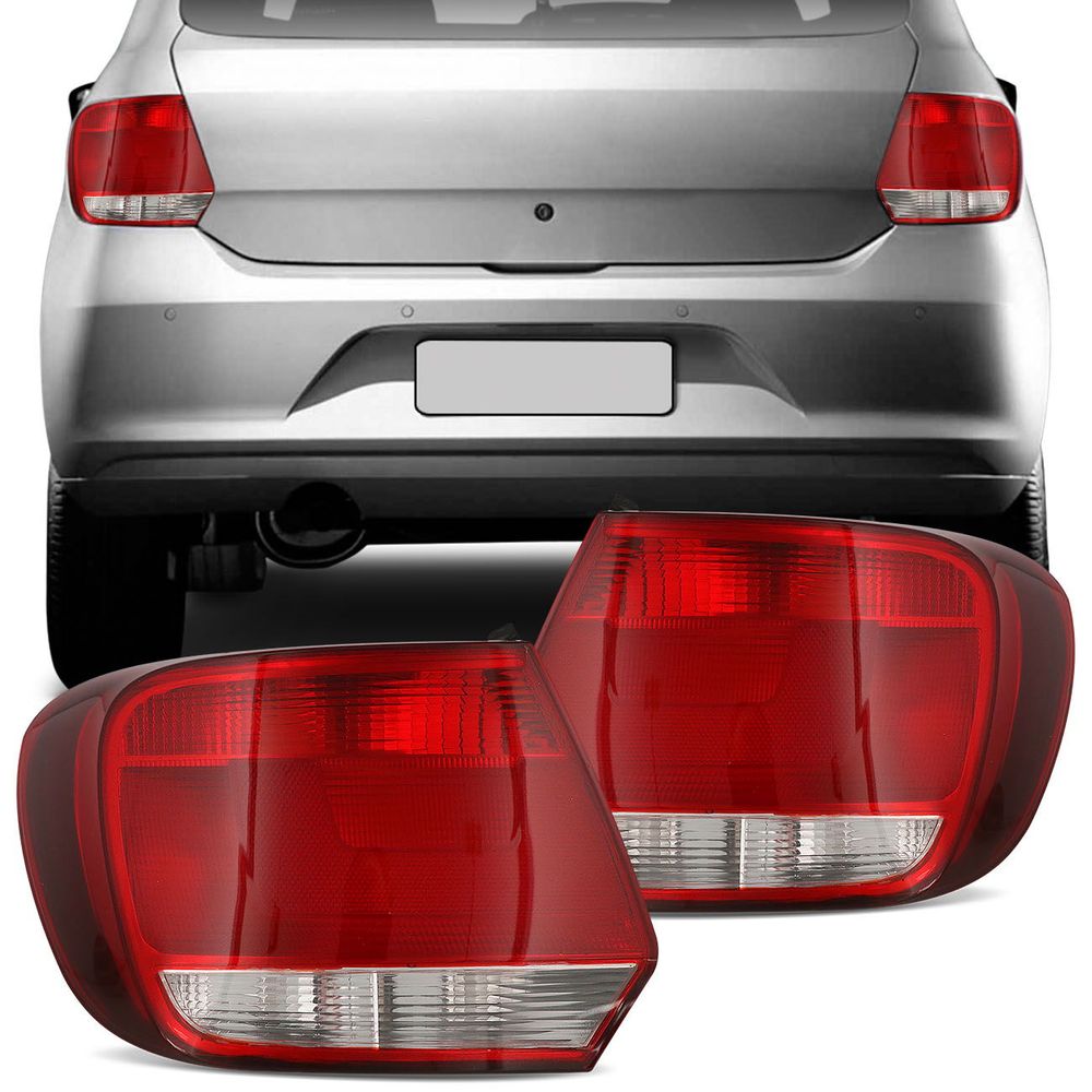Par Lanterna Traseira Gol G6 2012 2013 2014 2015 2016 Bicolor Fumê Menor preço em Par Lanterna Traseira Gol G6 2012 2013 2014 2015 2016 Bicolor Fumê