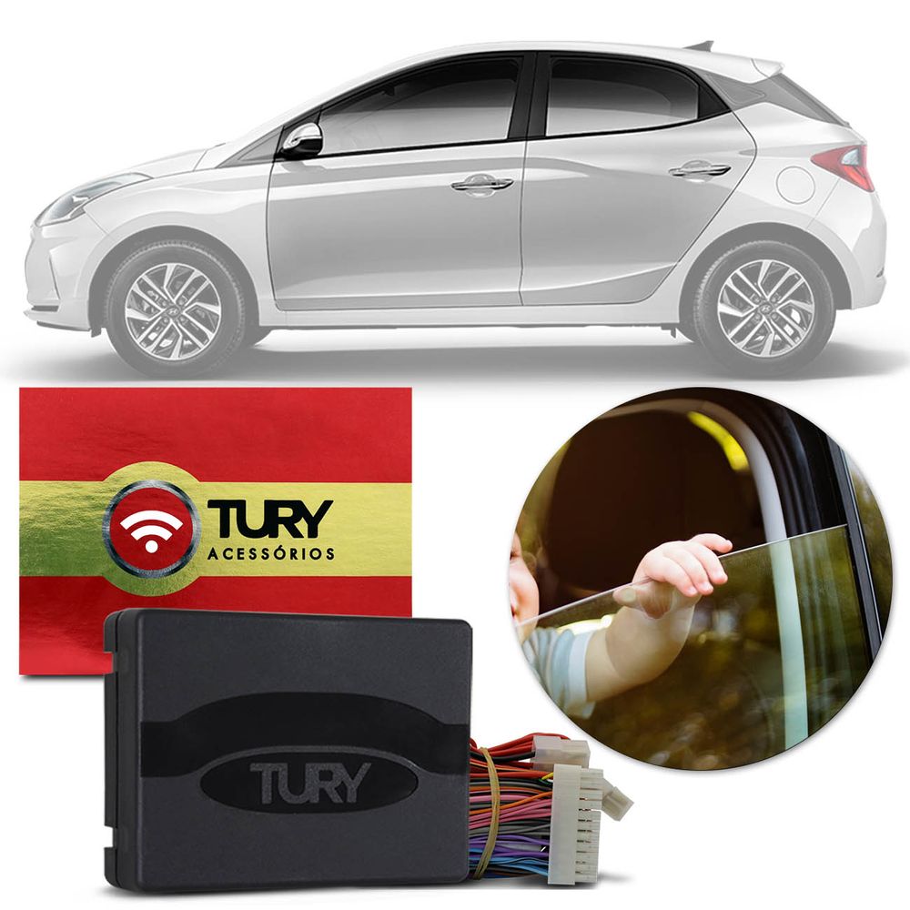 Módulo de Vidro Elétrico Hyundai HB20 Hatch 2020 4 Portas Antiesmagamento Tury PRO 4.47 CW Menor preço em Módulo de Vidro Elétrico Hyundai HB20 Hatch 2020 4 Portas Antiesmagamento Tury PRO 4.47 CW