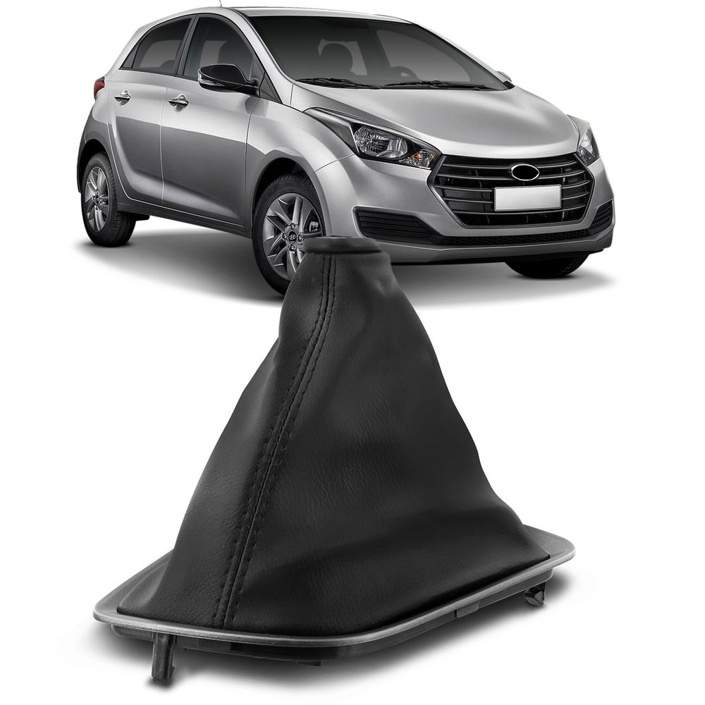 Coifa de Câmbio sem Manopla HB20 HB20S HB20X 2013 a 2019 Preta com Base Menor preço em Coifa de Câmbio sem Manopla HB20 HB20S HB20X 2013 a 2019 Preta com Base