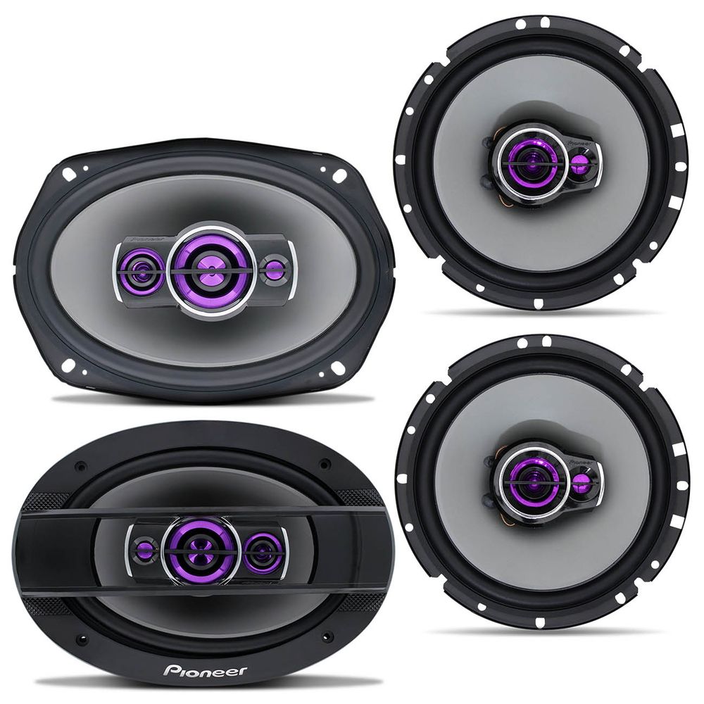 Kit Fácil Pioneer Alto Falante 6x9" TS6960BR 200W RMS + Alto Falantes TS-1760BR 6 Polegadas 100W RMS Menor preço em Kit Fácil Pioneer Alto Falante 6x9" TS6960BR 200W RMS + Alto Falantes TS-1760BR 6 Polegadas 100W RMS