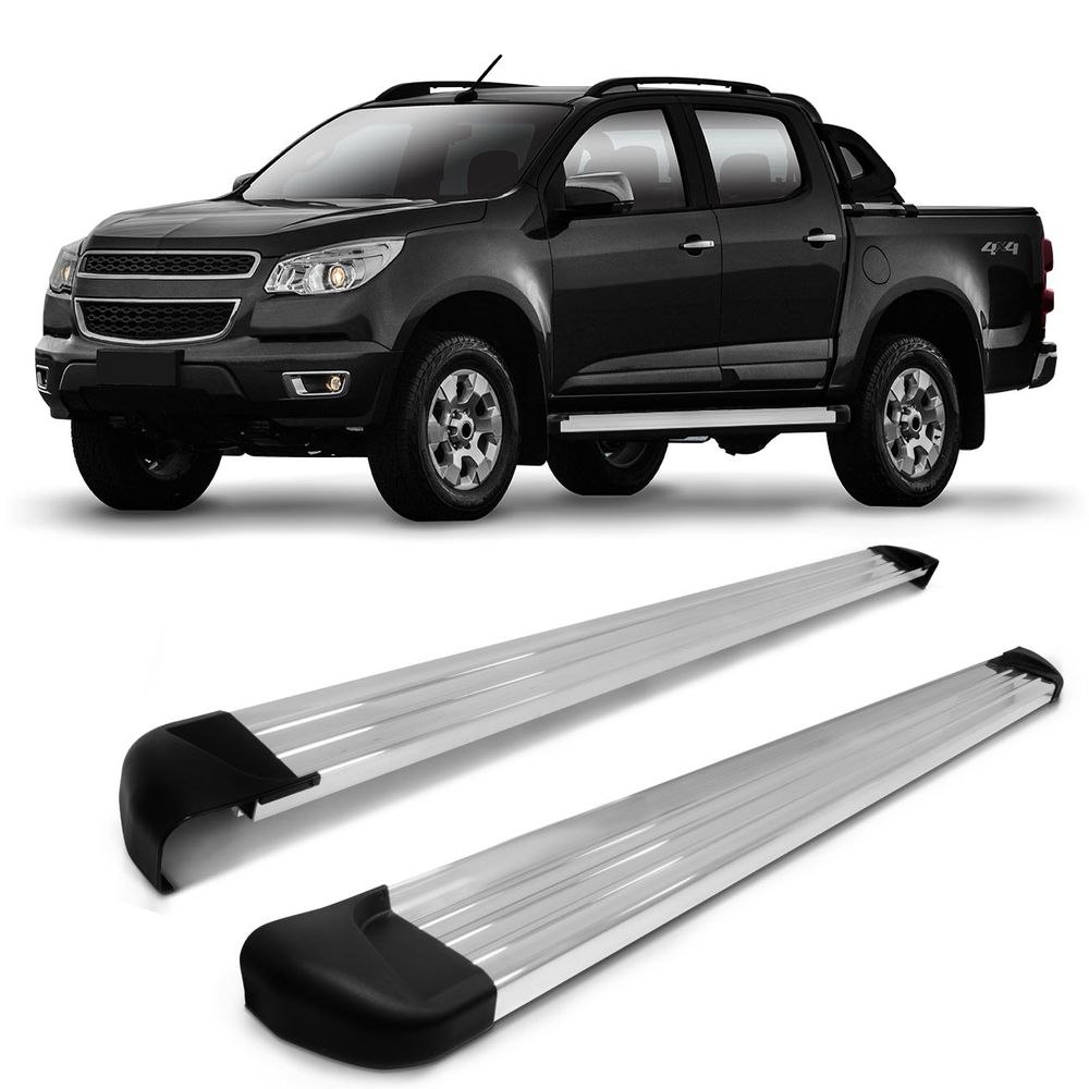 Estribo Lateral S10 2012 2013 2014 2015 2016 2017 2018 2019 2020 2021 2022 Cabine Dupla Prata Track Menor preço em Estribo Lateral S10 2012 2013 2014 2015 2016 2017 2018 2019 2020 2021 2022 Cabine Dupla Prata Track