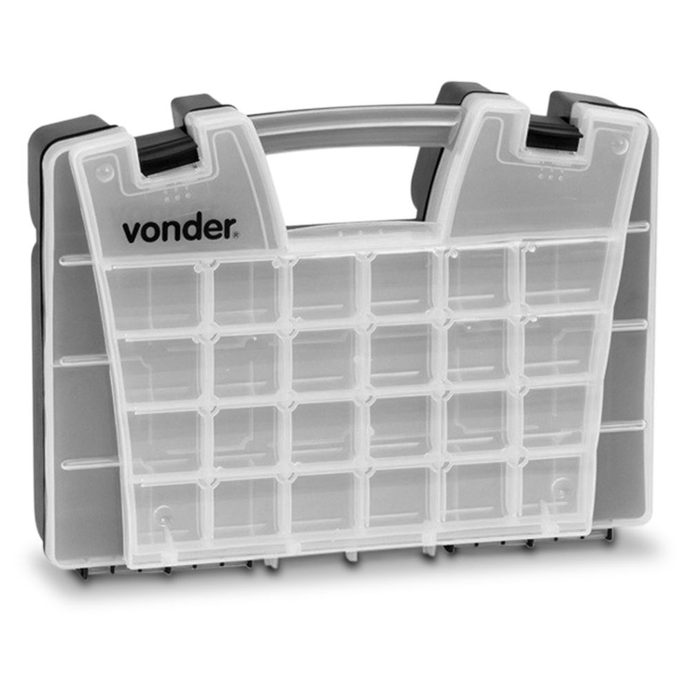 Caixa Plástica Organizadora Vonder OPV0200 34 Divisórias Fixas 38cm 15Kg Amarelo e Transparente Menor preço em Caixa Plástica Organizadora Vonder OPV0200 34 Divisórias Fixas 38cm 15Kg Amarelo e Transparente