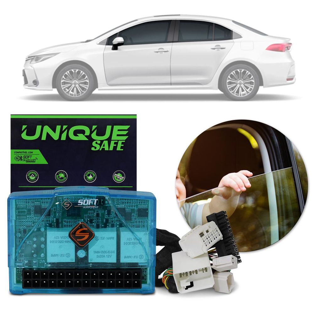 Módulo de Vidro Elétrico Corolla GLI Rav 4 Camry 4 Portas Antiesmagamento Conexão Plug Soft Menor preço em Módulo de Vidro Elétrico Corolla GLI Rav 4 Camry 4 Portas Antiesmagamento Conexão Plug Soft