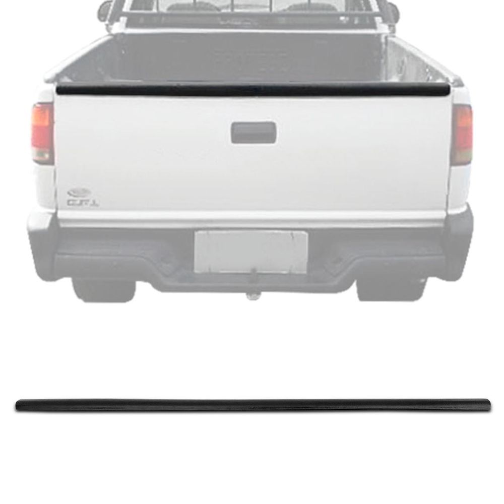 Protetor Borda Tampa Traseira Caçamba S10 1995 a 2011 Plástico Preto Menor preço em Protetor Borda Tampa Traseira Caçamba S10 1995 a 2011 Plástico Preto