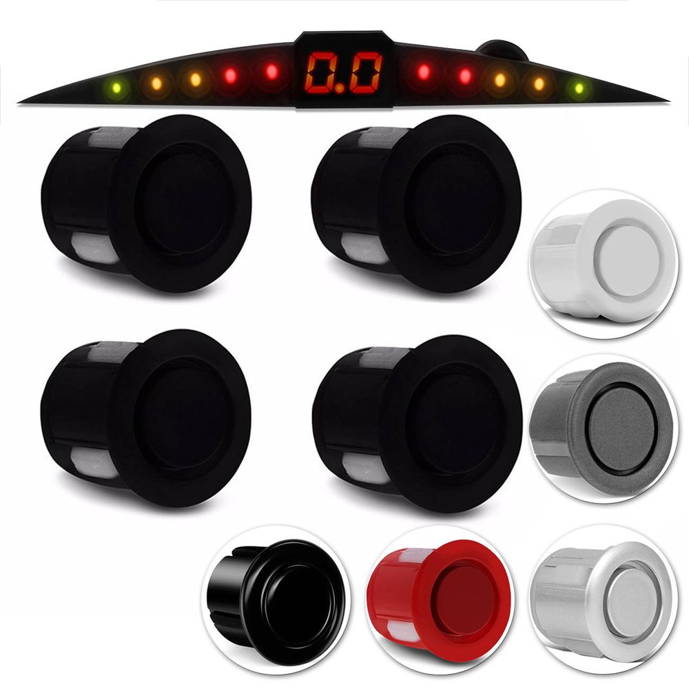 Sensor De Estacionamento 4 Pontos Universal Display LED Colorido Branco Preto Vermelho Prata Grafite Menor preço em Sensor De Estacionamento 4 Pontos Universal Display LED Colorido Branco Preto Vermelho Prata Grafite