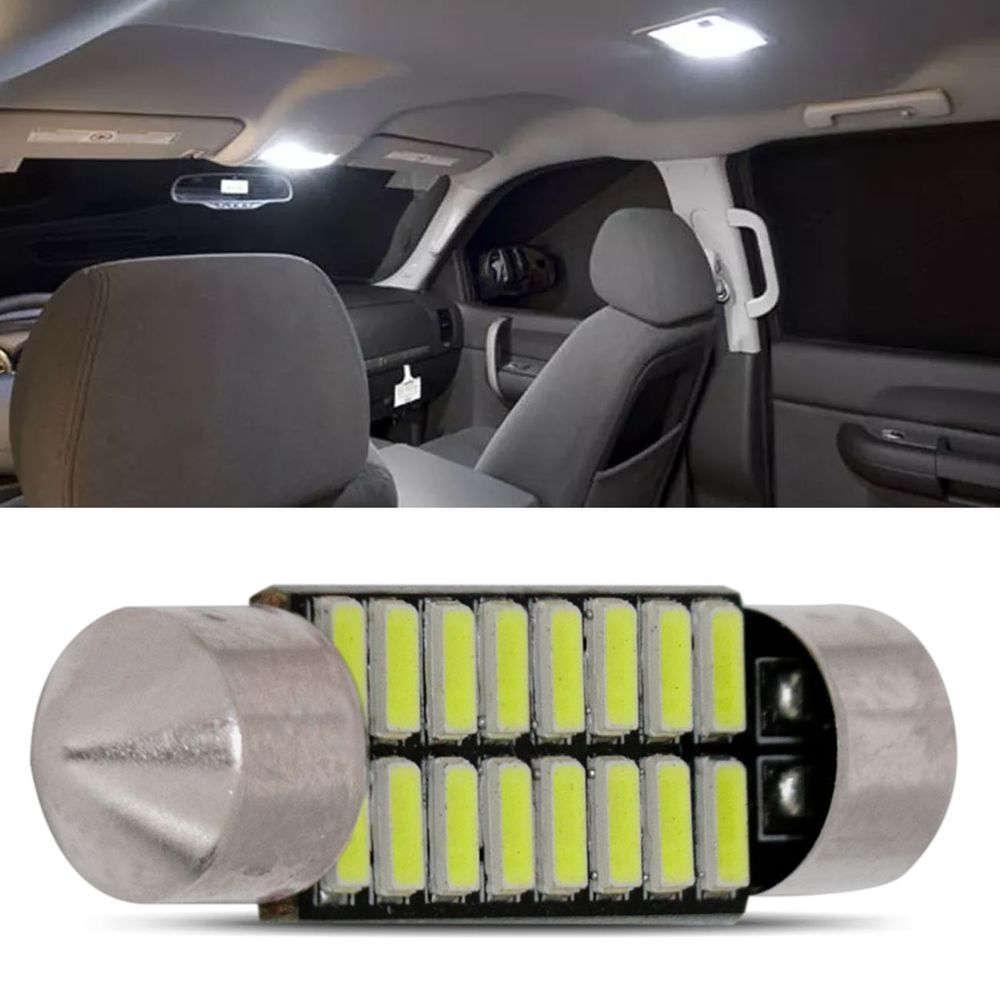 Lâmpada Torpedo 16 LEDs 31mm 6000K Branca Aplicação na Placa e Teto Menor preço em Lâmpada Torpedo 16 LEDs 31mm 6000K Branca Aplicação na Placa e Teto