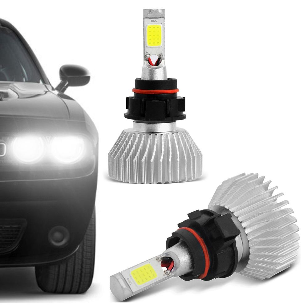 Kit Lâmpada Super LED 2D Headlight H16 6000K 12V 24V 6400LM Efeito Xênon Carro Caminhão Menor preço em Kit Lâmpada Super LED 2D Headlight H16 6000K 12V 24V 6400LM Efeito Xênon Carro Caminhão