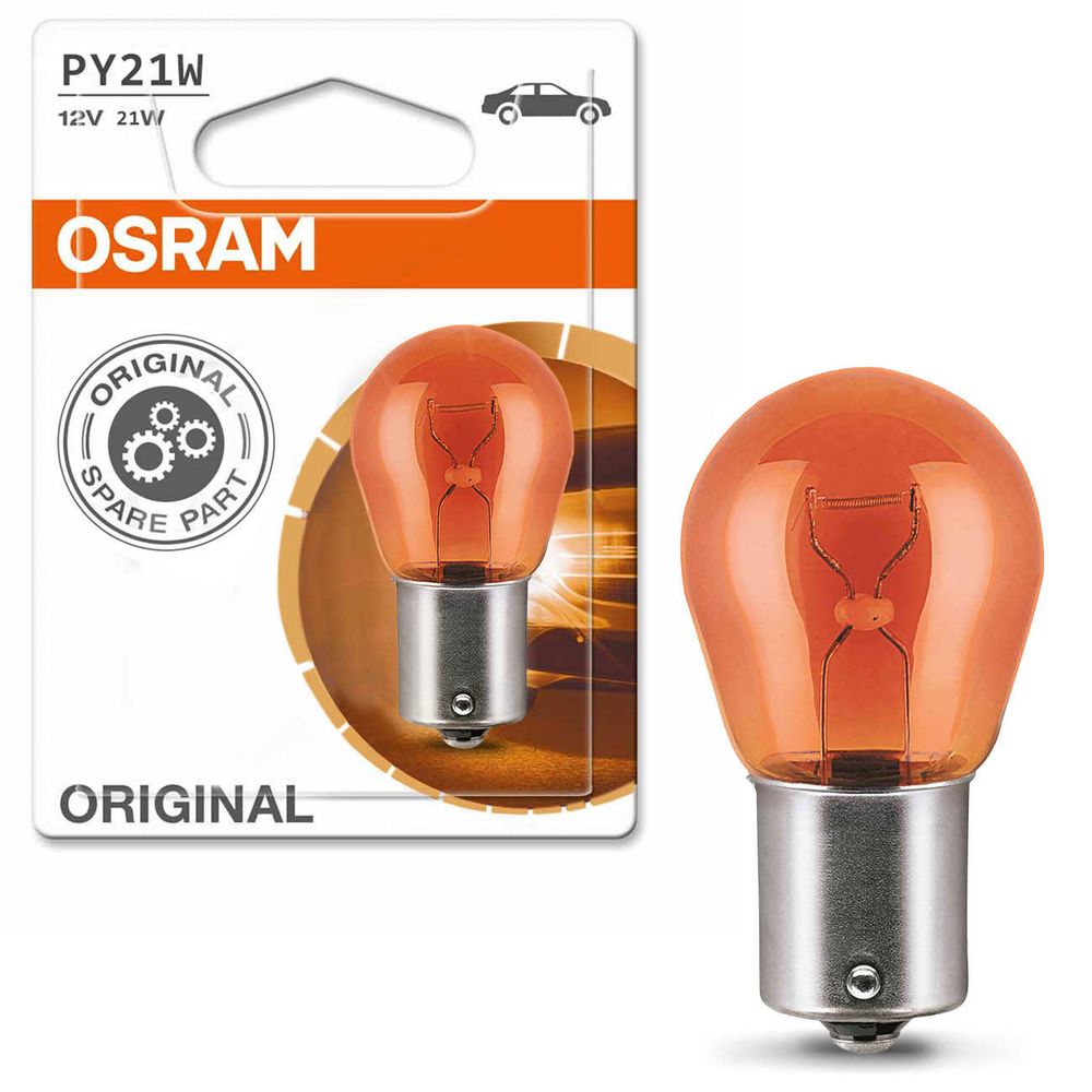 Lâmpada Halógena Osram Standard PY21 3200K 12V 21W Aplicação Pisca Dianteiro e Traseiro Original Menor preço em Lâmpada Halógena Osram Standard PY21 3200K 12V 21W Aplicação Pisca Dianteiro e Traseiro Original