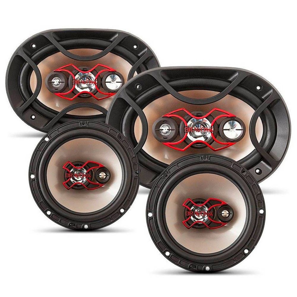 Kit Fácil Bravox Alto Falantes 6" Triaxial e 6x9" Quadriaxial 240W RMS 4 Ohms Bobina Simples é ruim? Kit Fácil Bravox Alto Falantes 6" Triaxial e 6x9" Quadriaxial 240W RMS 4 Ohms Bobina Simples é boa?