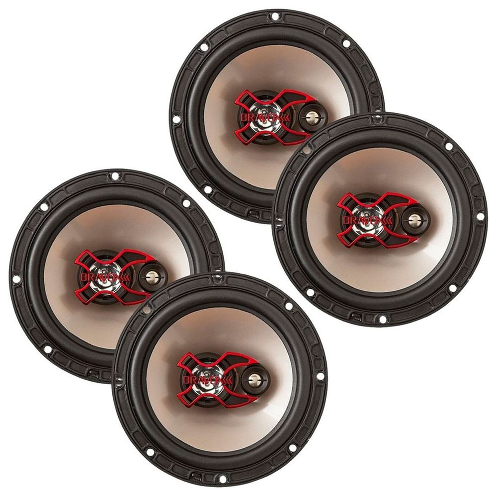 Kit 4 Alto Falante Bravox B3X60X 6" 200W RMS 4 Ohms Triaxial Som Automotivo Menor preço em Kit 4 Alto Falante Bravox B3X60X 6" 200W RMS 4 Ohms Triaxial Som Automotivo