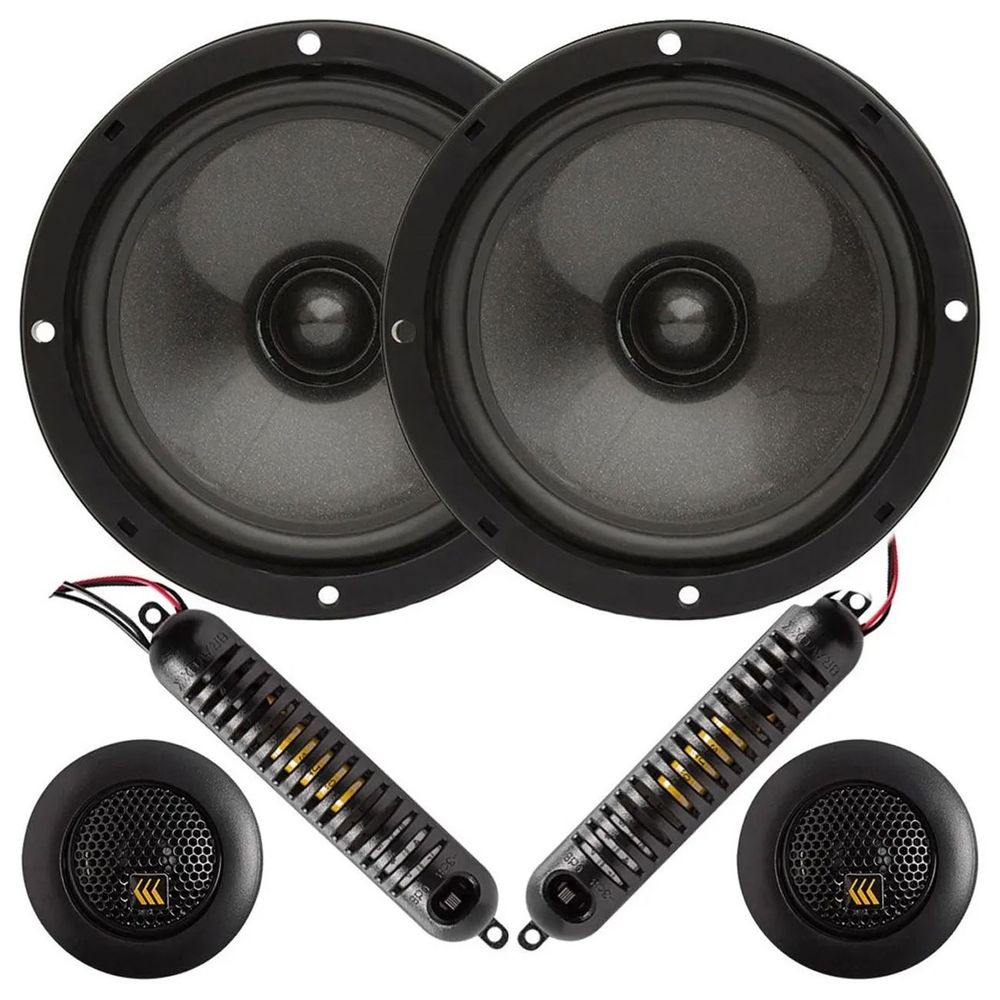 Kit 2 Vias Bravox CS60BK Alto Falantes 6" 130W RMS 4 Ohms + Par de Tweeters 60W RMS Menor preço em Kit 2 Vias Bravox CS60BK Alto Falantes 6" 130W RMS 4 Ohms + Par de Tweeters 60W RMS
