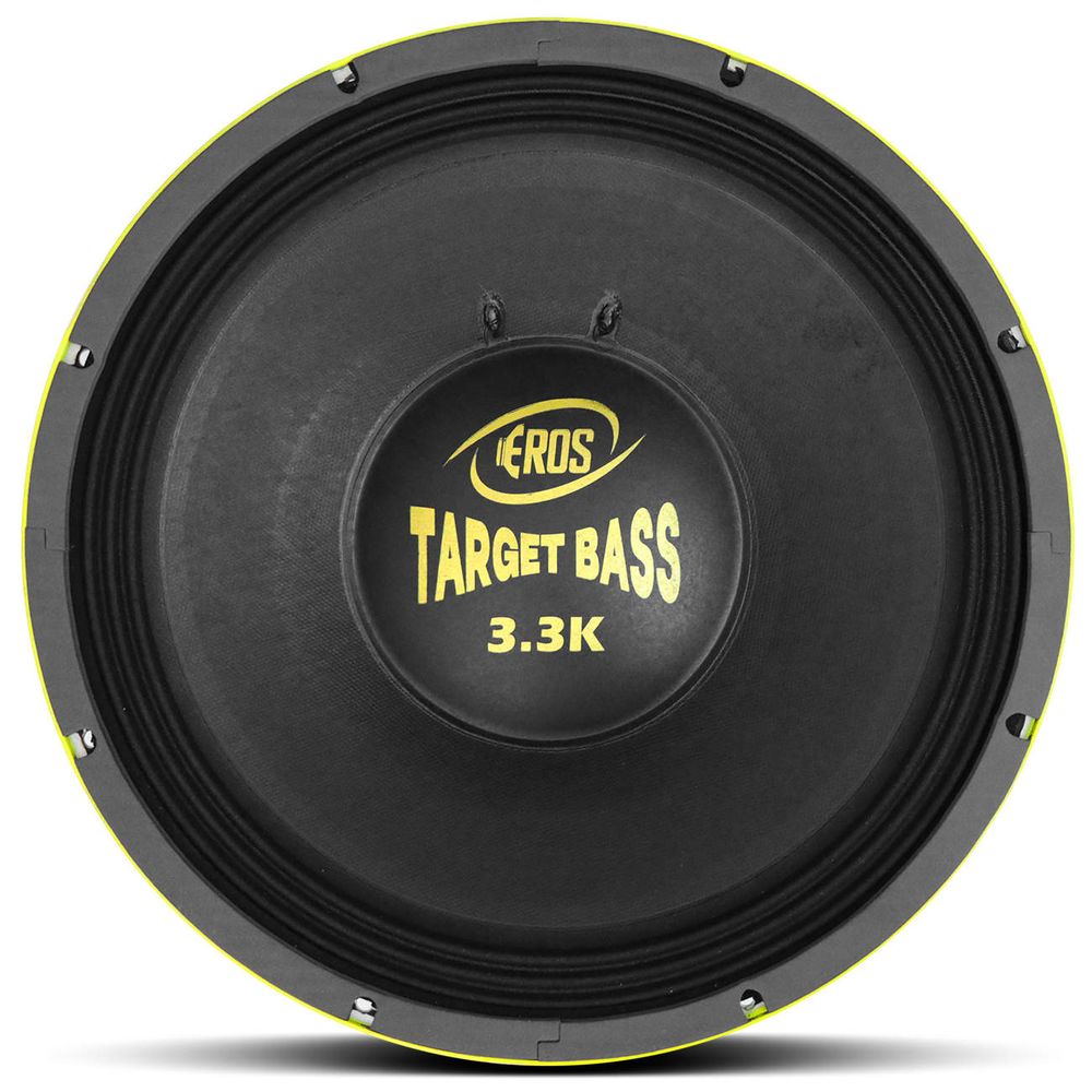 Alto Falante Subwoofer Eros E-15 Target Bass 3.3K 15 Polegadas 1650W RMS 4 Ohms Bobina Simples Menor preço em Alto Falante Subwoofer Eros E-15 Target Bass 3.3K 15 Polegadas 1650W RMS 4 Ohms Bobina Simples