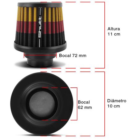 filtro-de-ar-esportivo-duplo-fluxo-62mm-72mm-conico-lavavel-especial-shutt-base-aco-potencia-tuning--connectparts--3-