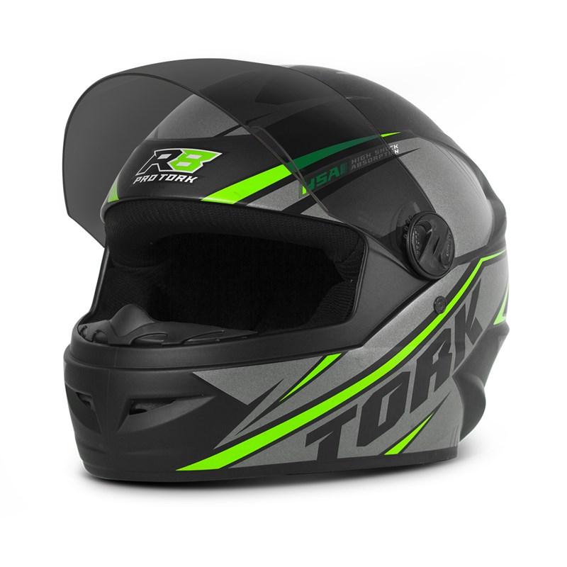 Motocicletas - Capacetes - Capacete Fechado Verde – Connect Parts