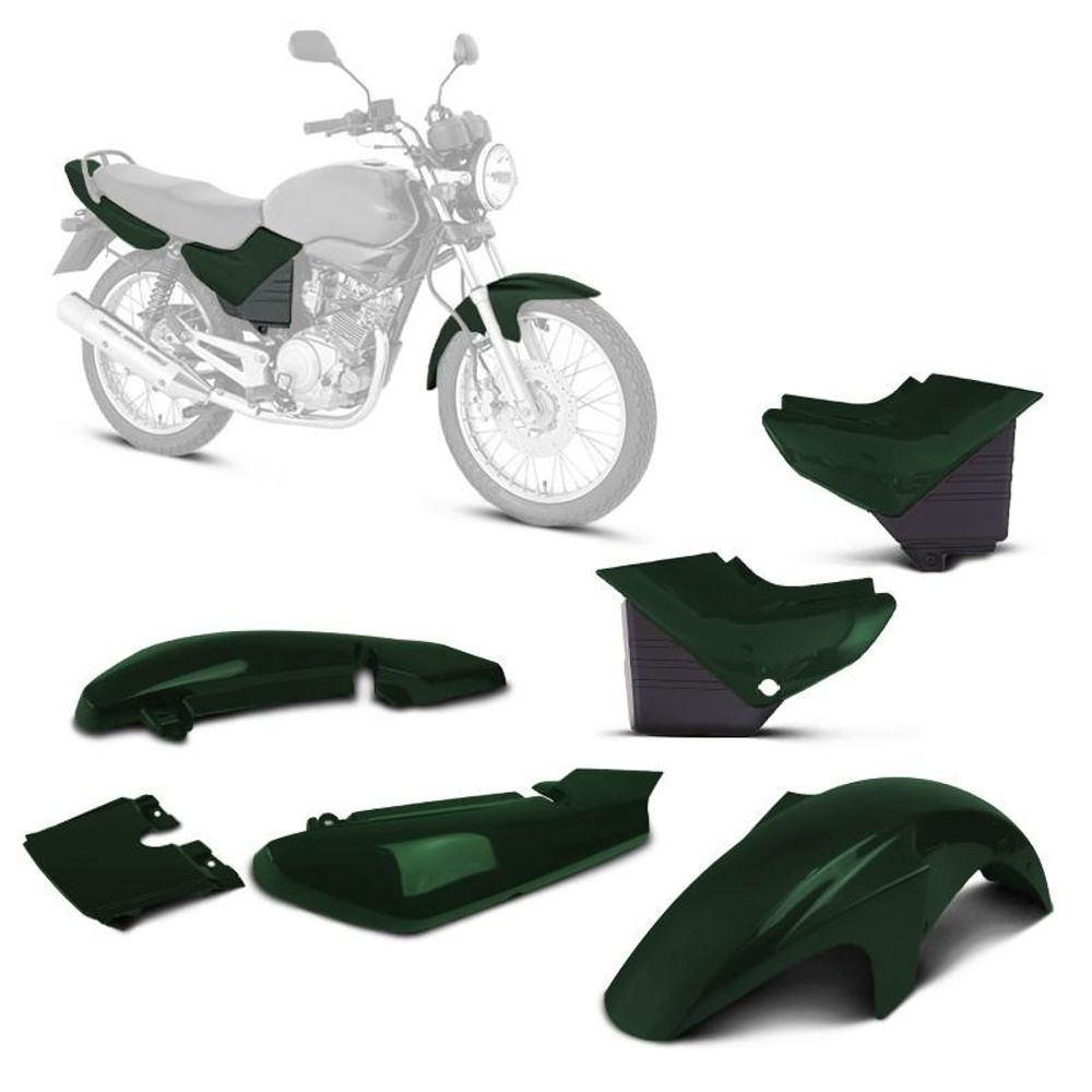 Kit Carenagem 3 Peças Pro Tork YBR 125 2000 Até 2008 Menor preço em Kit Carenagem 3 Peças Pro Tork YBR 125 2000 Até 2008