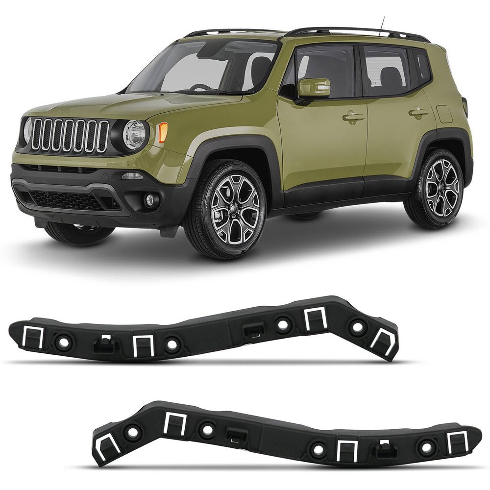 Guia Suporte Parachoque Dianteiro Jeep Renegade 2015 2016 2017 2018 2019 Preto Menor preço em Guia Suporte Parachoque Dianteiro Jeep Renegade 2015 2016 2017 2018 2019 Preto