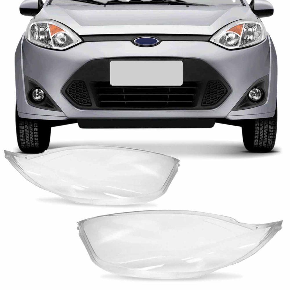 Lente Farol Ford Fiesta 2010 2011 2012 Cristal Menor preço em Lente Farol Ford Fiesta 2010 2011 2012 Cristal