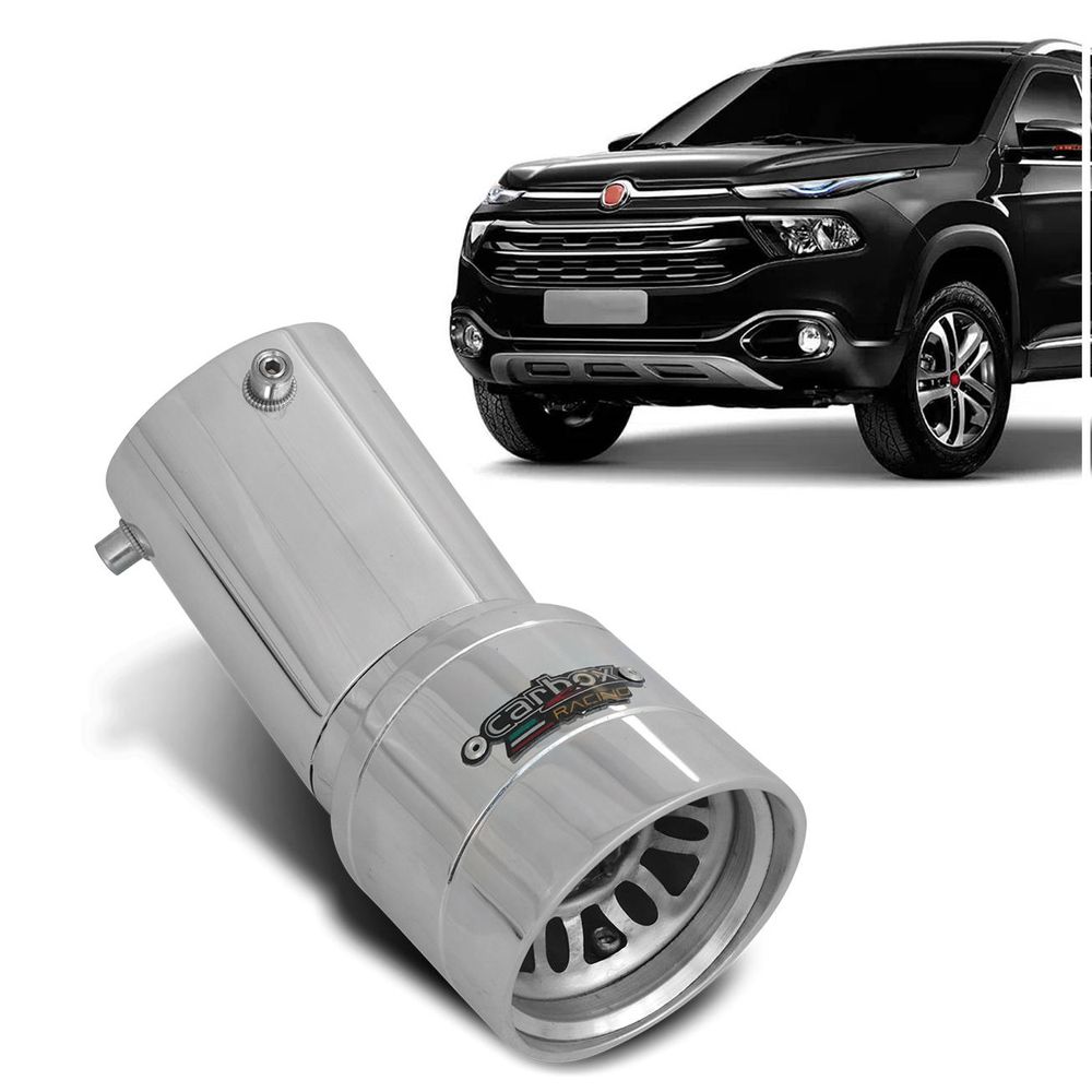 Ponteira Esportiva Escape Escapamento Fiat Toro 16 a 19 Carbox Racing Carbono Simulador de Turbo é ruim? Ponteira Esportiva Escape Escapamento Fiat Toro 16 a 19 Carbox Racing Carbono Simulador de Turbo é boa?