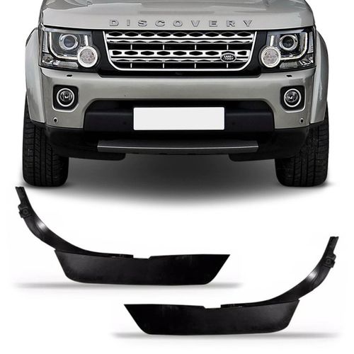 Saia Spoiler Parachoque Lateral Land Rover Discovery 2014 2015 2016 2017 Dianteiro Preto