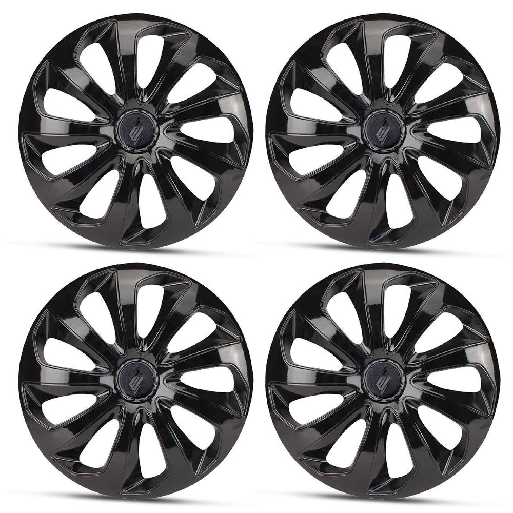 Jogo 4 Calotas Esportivas Velox Universal Aro 13 14 15 e PCD Cubo Baixo ou Alto Black Menor preço em Jogo 4 Calotas Esportivas Velox Universal Aro 13 14 15 e PCD Cubo Baixo ou Alto Black