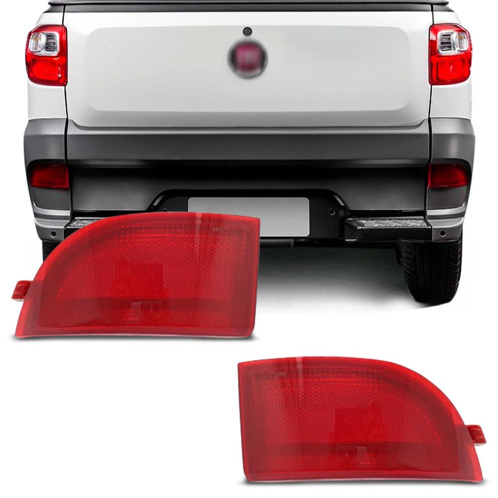 Lanterna Parachoque Traseiro Fiat Strada 2014 2015 2016 2017 2018 2019 2020 Refletor Vermelho Menor preço em Lanterna Parachoque Traseiro Fiat Strada 2014 2015 2016 2017 2018 2019 2020 Refletor Vermelho