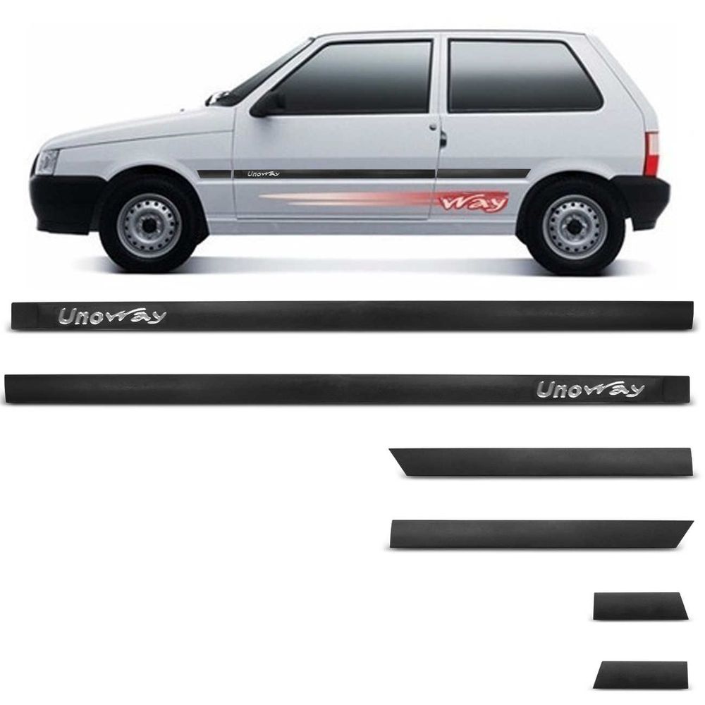 Jogo de Friso Lateral Fiat Uno Way 2005 2006 2007 2008 2009 2010 2011 2012 2013 2 ou 4 Portas Preto Menor preço em Jogo de Friso Lateral Fiat Uno Way 2005 2006 2007 2008 2009 2010 2011 2012 2013 2 ou 4 Portas Preto