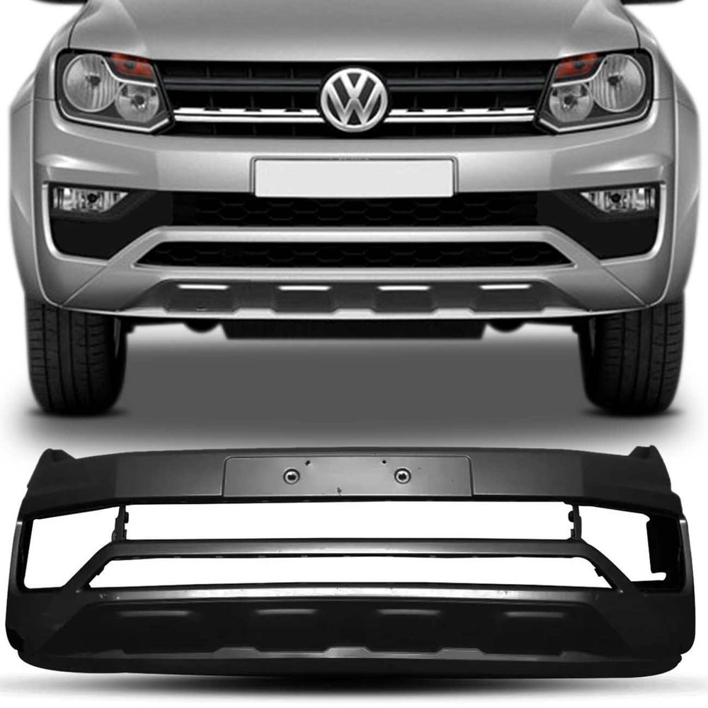 Parachoque Dianteiro Amarok 2017 2018 2019 Preto com Furo para Milha Menor preço em Parachoque Dianteiro Amarok 2017 2018 2019 Preto com Furo para Milha