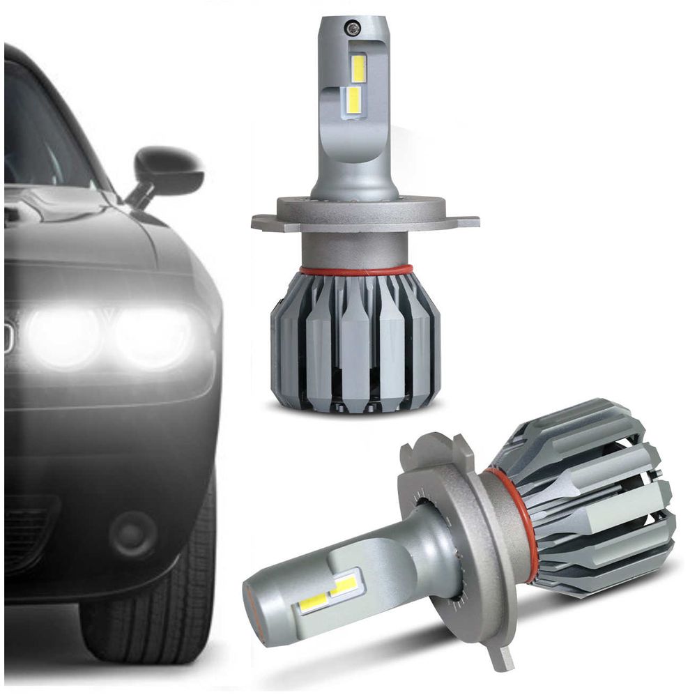 Par Lâmpadas LED Super Canbus H4 Ir100 6500K 30000LM Light Efeito Xênon Farol Carro Menor preço em Par Lâmpadas LED Super Canbus H4 Ir100 6500K 30000LM Light Efeito Xênon Farol Carro