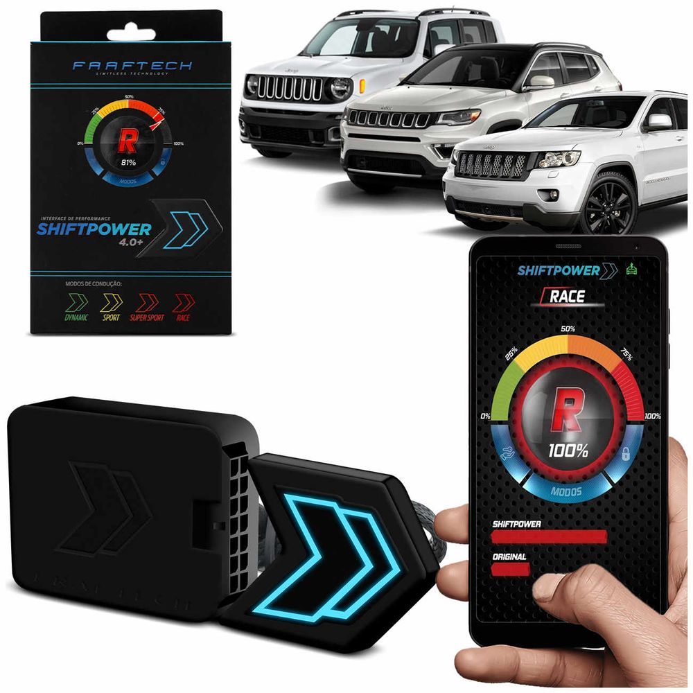 Módulo Acelerador Shift Power Bluetooth C/ App 4.0+