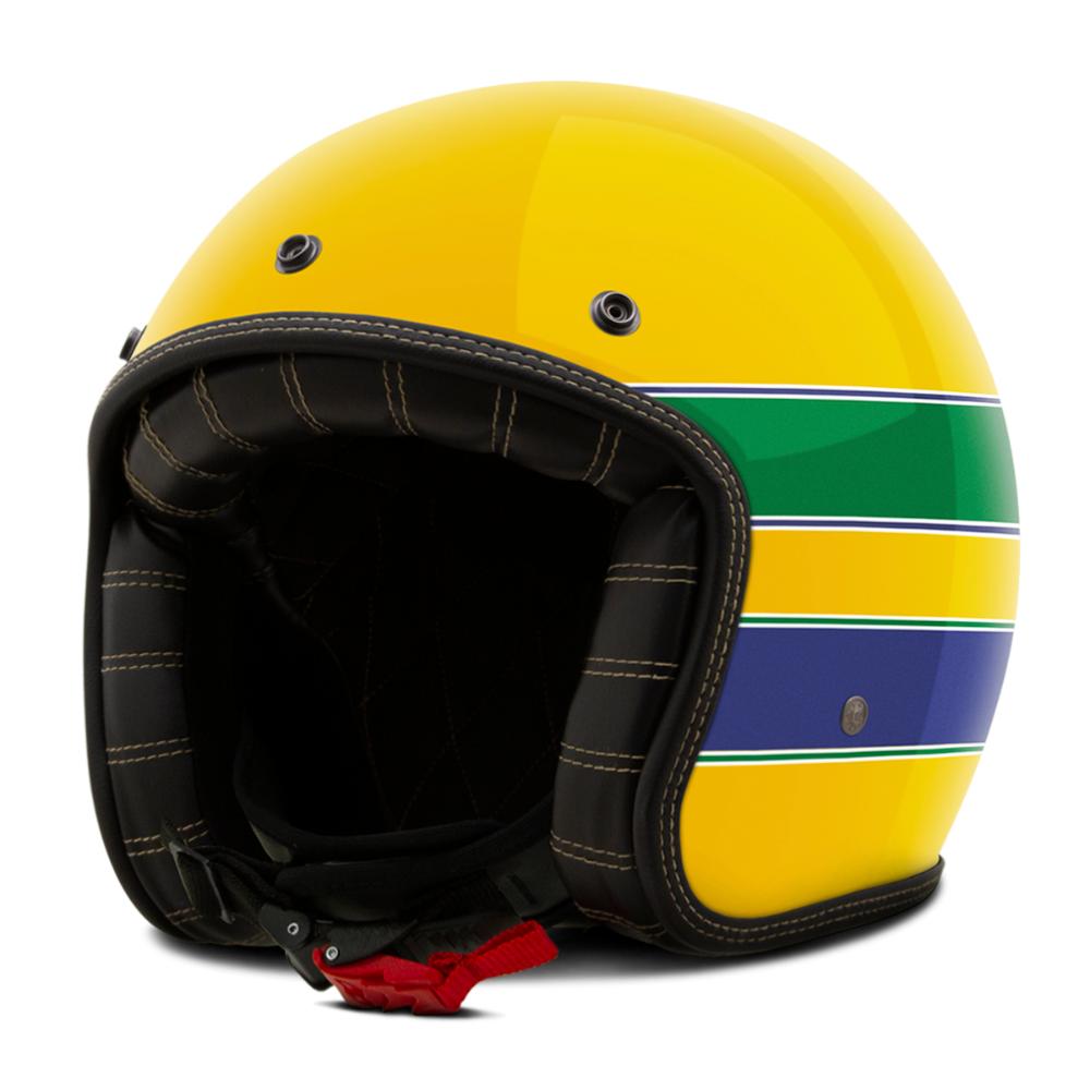 Capacete Custom Aberto Brasil Old School Vintage Chopper Classico Etceter Menor preço em Capacete Custom Aberto Brasil Old School Vintage Chopper Classico Etceter