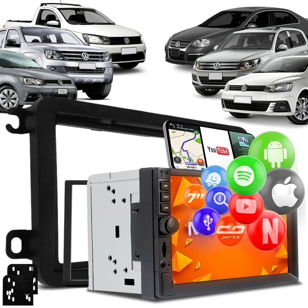 Central Multimídia Multilaser Gol Saveiro Jetta Evolve GP345 2Din TV BT Espelha Smartphone IOS Menor preço em Central Multimídia Multilaser Gol Saveiro Jetta Evolve GP345 2Din TV BT Espelha Smartphone IOS