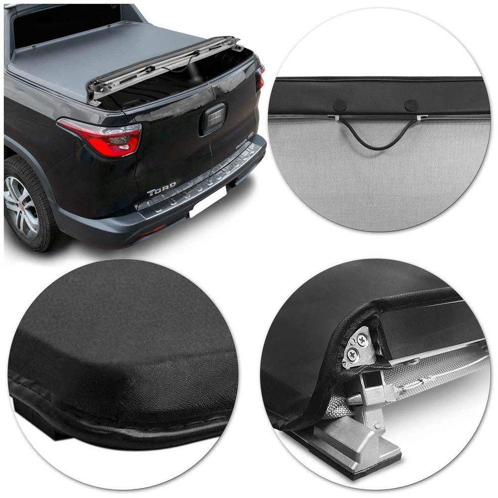 Capota Marítima Fiat Toro 2016 2017 2018 2019 2020 2021 Speed Tech Trek Preta Menor preço em Capota Marítima Fiat Toro 2016 2017 2018 2019 2020 2021 Speed Tech Trek Preta