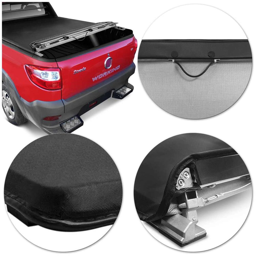 Capota Marítima Strada Working 2014 a 2020 Cabine Dupla Speed Tech Preta Menor preço em Capota Marítima Strada Working 2014 a 2020 Cabine Dupla Speed Tech Preta