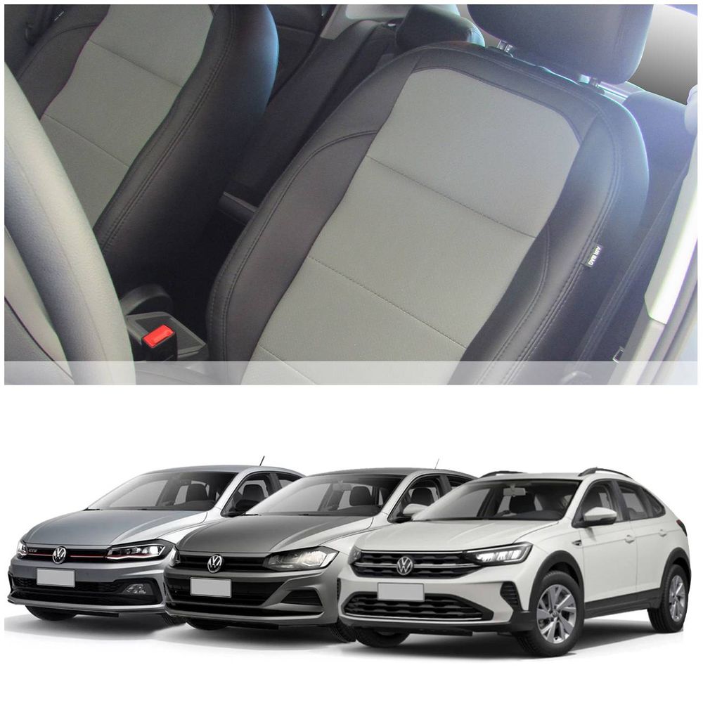 Jogo Capa Banco Revestimento Virtus Polo 2018 2019 2020 Nivus 2020 2021 100% Couro Encosto Bipartido Menor preço em Jogo Capa Banco Revestimento Virtus Polo 2018 2019 2020 Nivus 2020 2021 100% Couro Encosto Bipartido