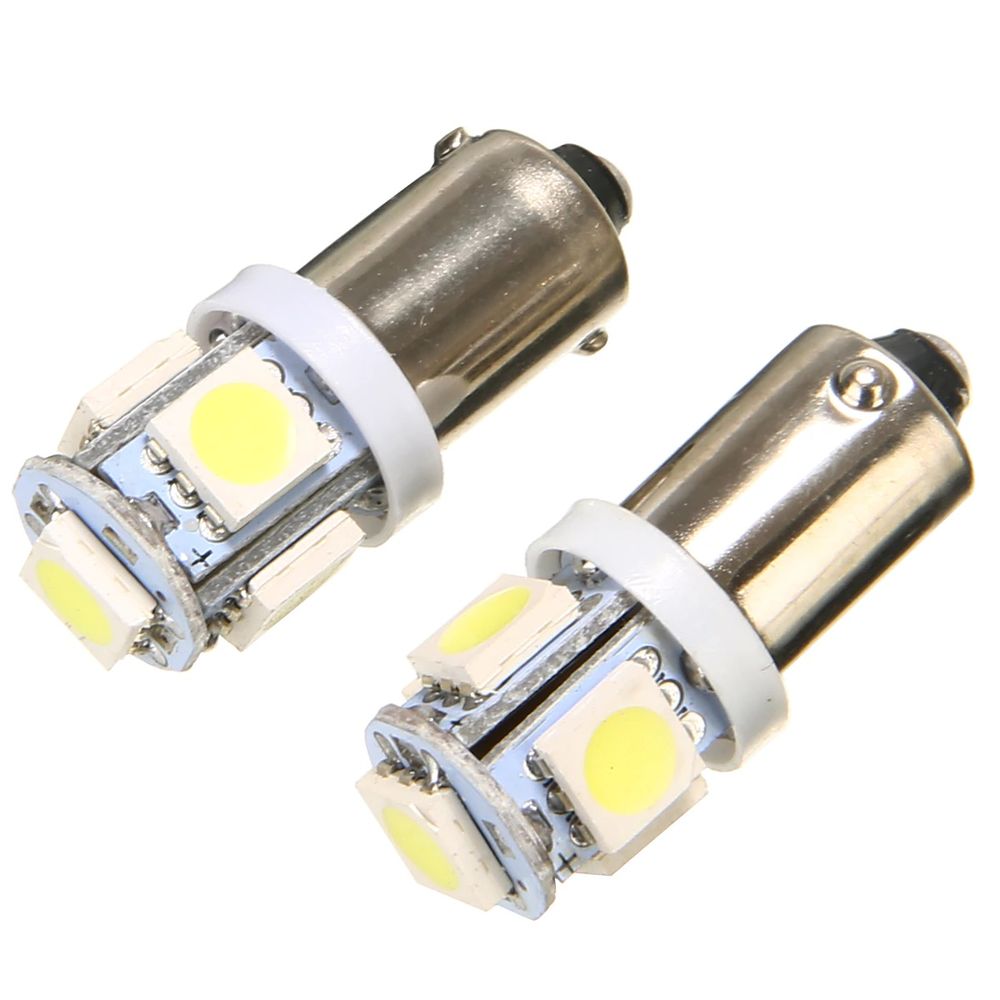 2 x Lâmpadas LED Ba9S 5 LED 12V Branca Menor preço em 2 x Lâmpadas LED Ba9S 5 LED 12V Branca