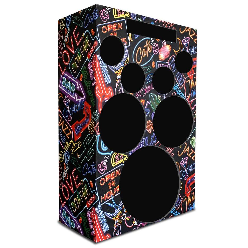 Caixa de Som Residencial 4 Vias Furo Player 1 Din 1 de 12" + 2 Medio de 10" 2 Drivers 2 Twiters Neon Menor preço em Caixa de Som Residencial 4 Vias Furo Player 1 Din 1 de 12" + 2 Medio de 10" 2 Drivers 2 Twiters Neon