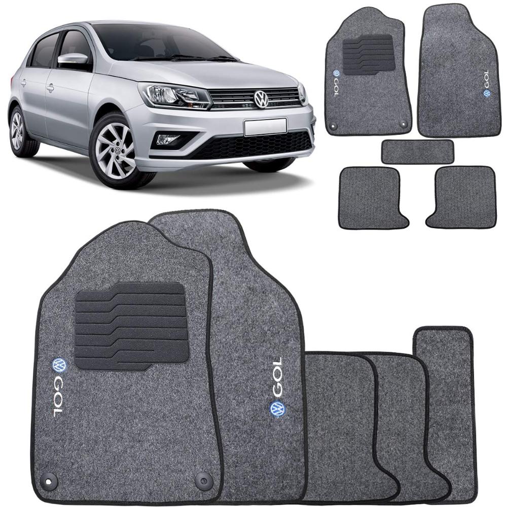 Jogo Tapete Carpete Gol G7 2017 a 2019 Grafite Fixação Original Menor preço em Jogo Tapete Carpete Gol G7 2017 a 2019 Grafite Fixação Original