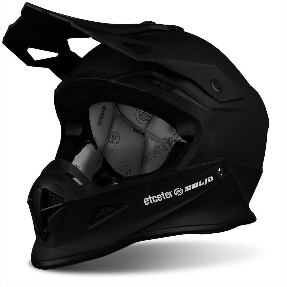 Capacete Motocross Enduro Trilha Etceter Solid Menor preço em Capacete Motocross Enduro Trilha Etceter Solid