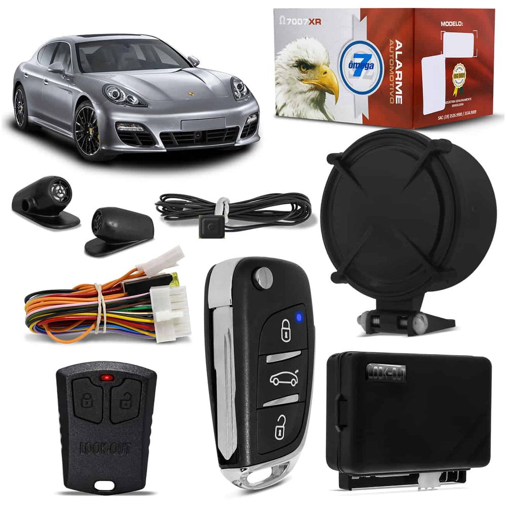 Alarme Automotivo Look Out 7007XR TXC Universal Função Pânico Rearme Automático Antifurto Complet Menor preço em Alarme Automotivo Look Out 7007XR TXC Universal Função Pânico Rearme Automático Antifurto Complet