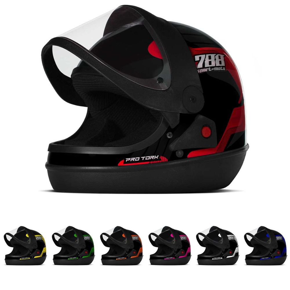 Capacete Fechado Automático Pro Tork Sport Moto 788 Menor preço em Capacete Fechado Automático Pro Tork Sport Moto 788