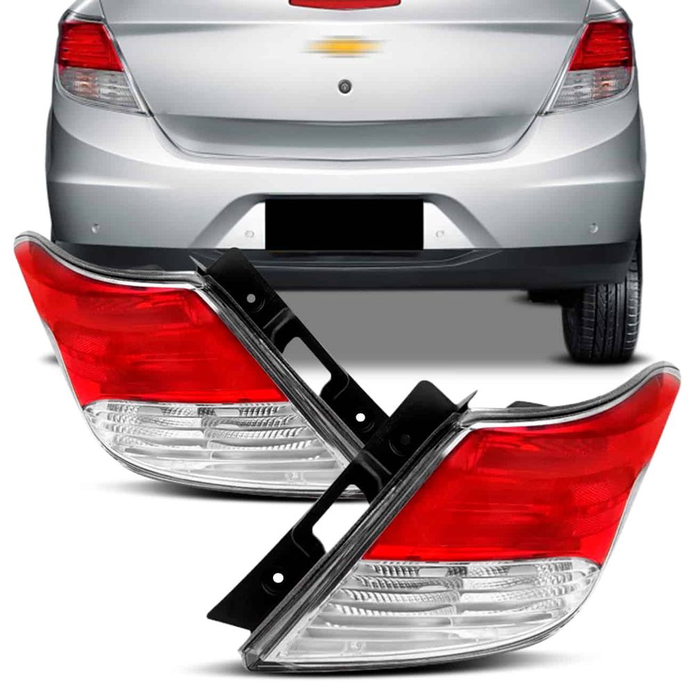 Lanterna Traseira Prisma 2013 2014 2015 2016 Bicolor Vermelho Cristal Canto Menor preço em Lanterna Traseira Prisma 2013 2014 2015 2016 Bicolor Vermelho Cristal Canto