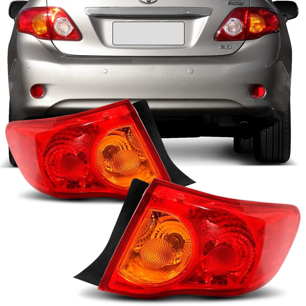 Lanterna Traseira Corolla 2008 2009 2010 2011 Bicolor Vermelho Âmbar Canto Menor preço em Lanterna Traseira Corolla 2008 2009 2010 2011 Bicolor Vermelho Âmbar Canto