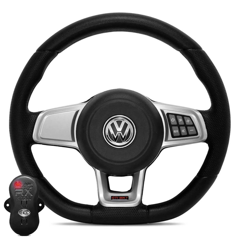 Volante Esportivo Golf GTI MK7 para Chevette Marajo Chevy 500 1973 a 1993 Base Reta com Cubo Menor preço em Volante Esportivo Golf GTI MK7 para Chevette Marajo Chevy 500 1973 a 1993 Base Reta com Cubo