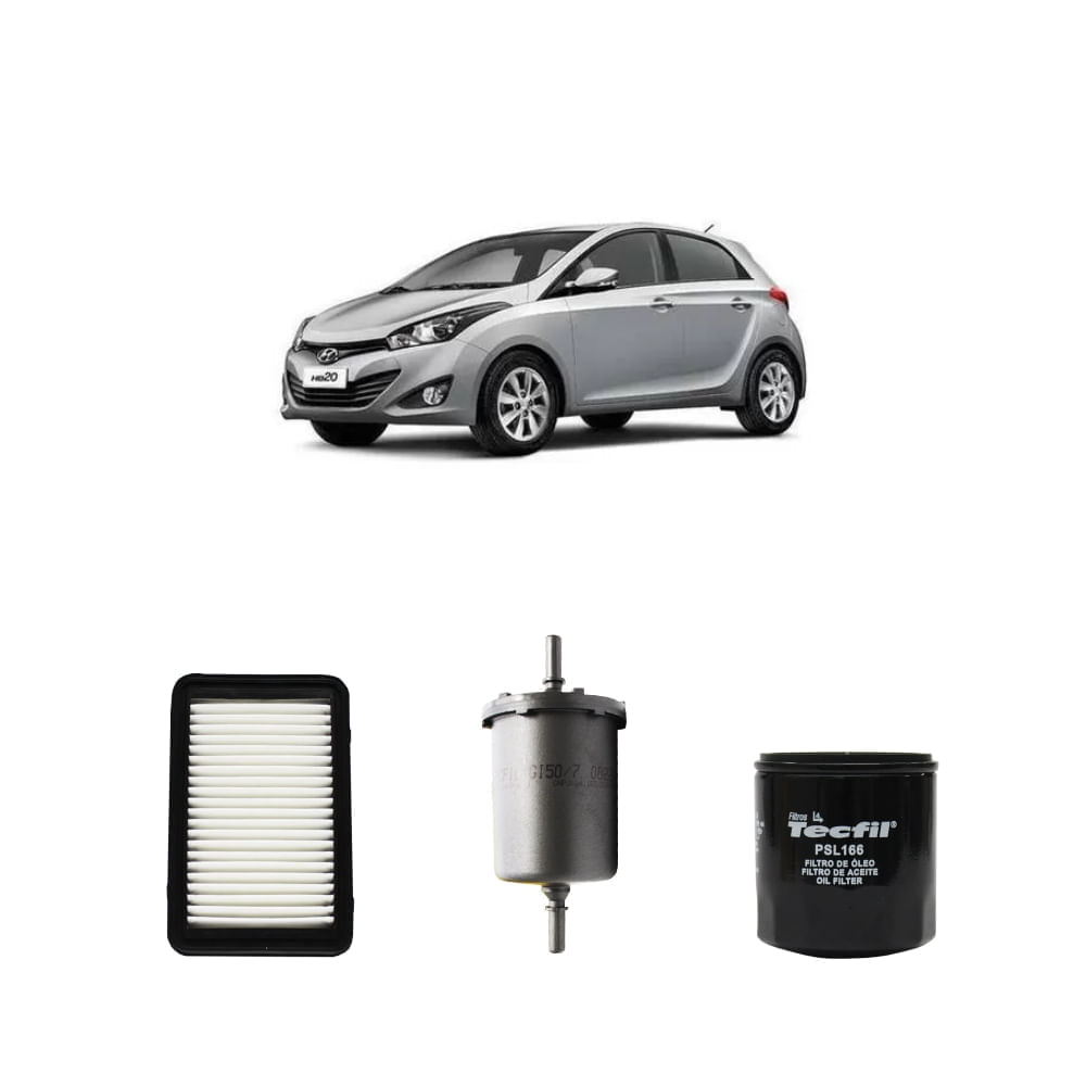 Kit Filtros, Ar Do Motor, Combustível E Óleo Lubrificante Tecfil - Hb20 1.0 12V 3Cil 80Cv Flex 2014 Menor preço em Kit Filtros, Ar Do Motor, Combustível E Óleo Lubrificante Tecfil - Hb20 1.0 12V 3Cil 80Cv Flex 2014