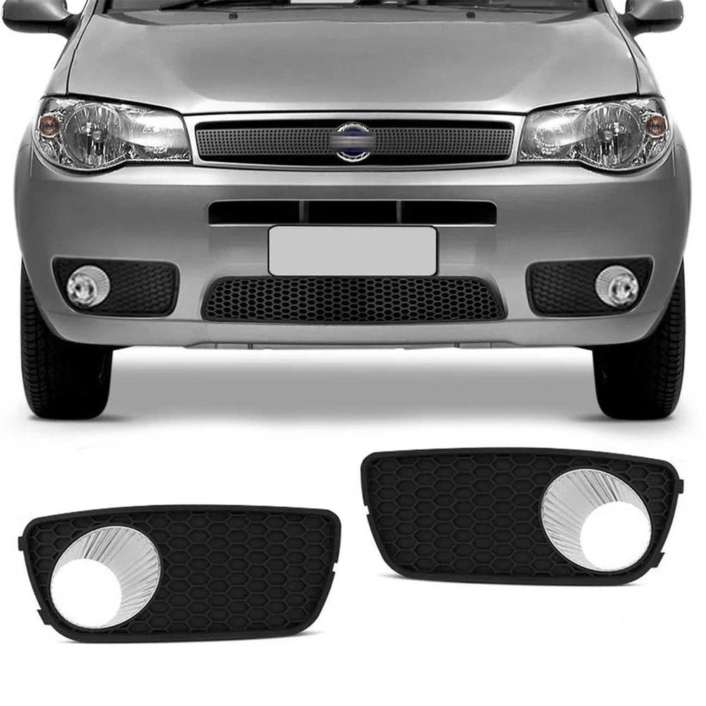 Grade Parachoque Dianteiro Fiat Palio 2004 2005 2006 2007 2008 Preto com Furo Menor preço em Grade Parachoque Dianteiro Fiat Palio 2004 2005 2006 2007 2008 Preto com Furo