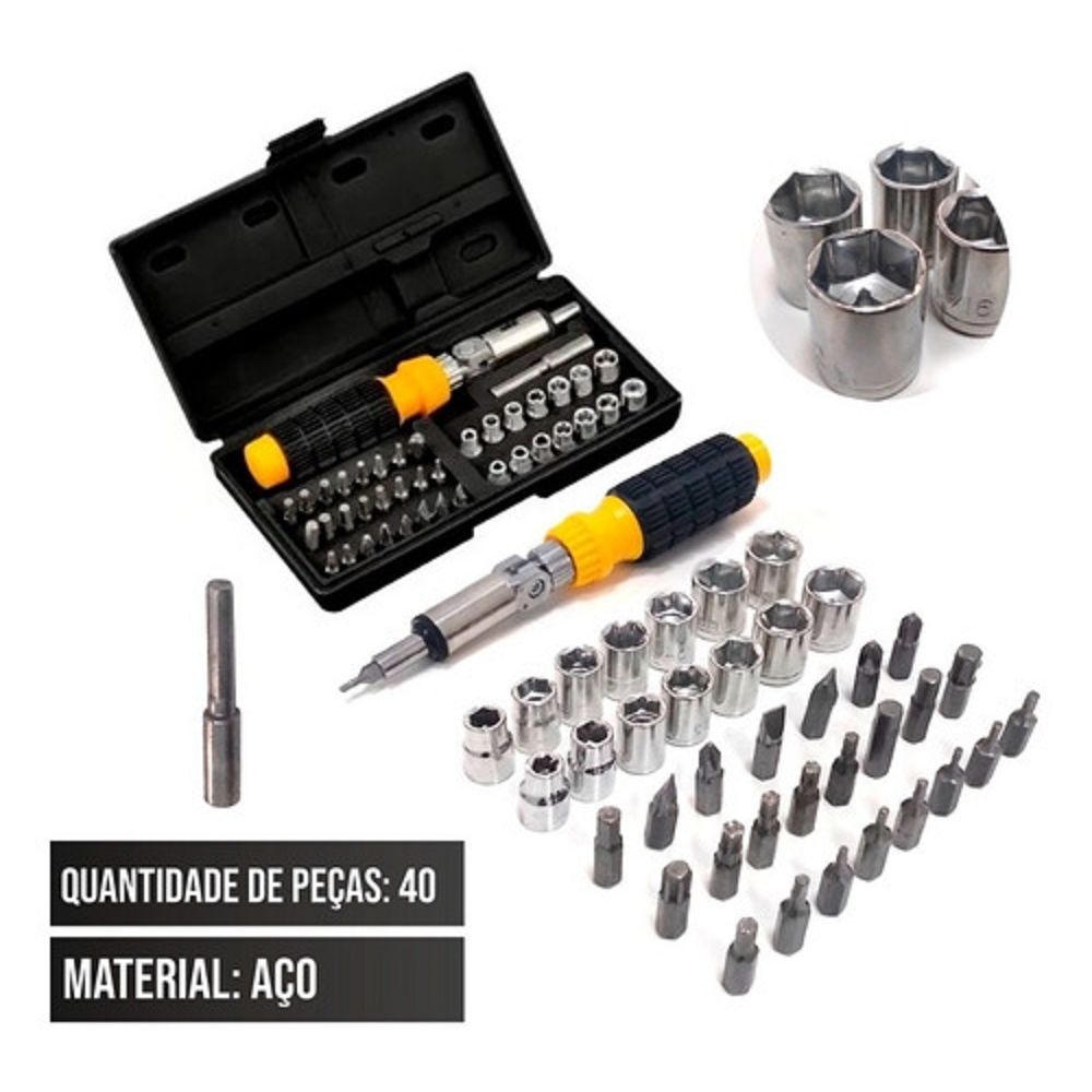 Jogo de Soquetes 1/4 Com 40 Peças é ruim? Jogo de Soquetes 1/4 Com 40 Peças é boa?